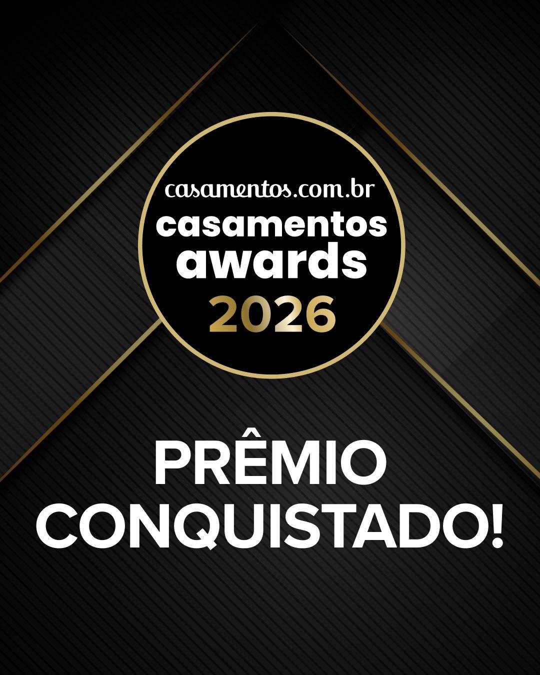 Casamentos Awards 2026 - Prêmio Conquistado